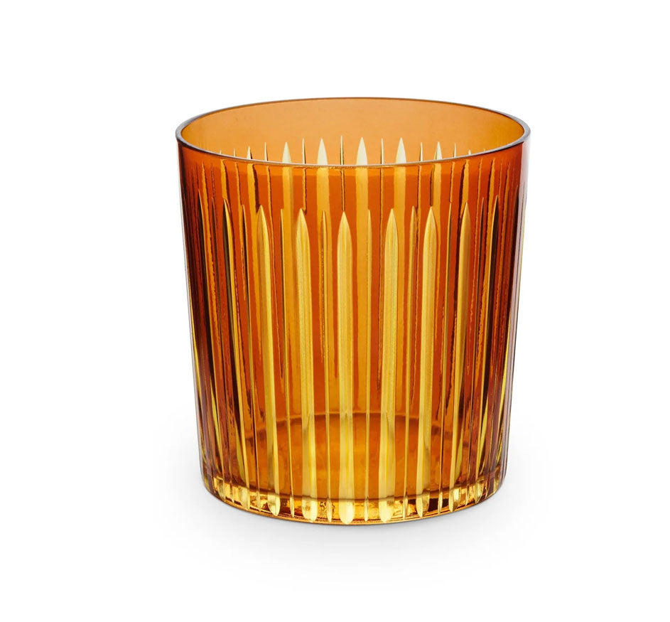 Prism Double Old Fashioned Glasses - Amber