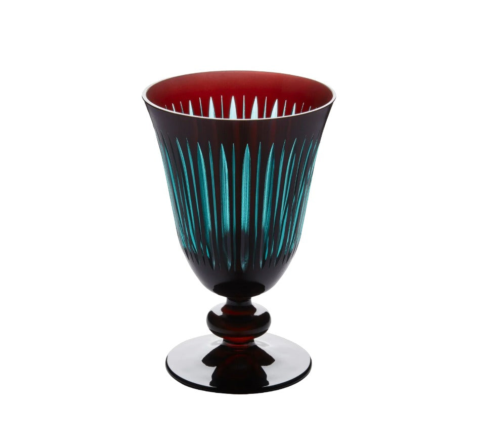 Prism Wine Glass in Bordeaux