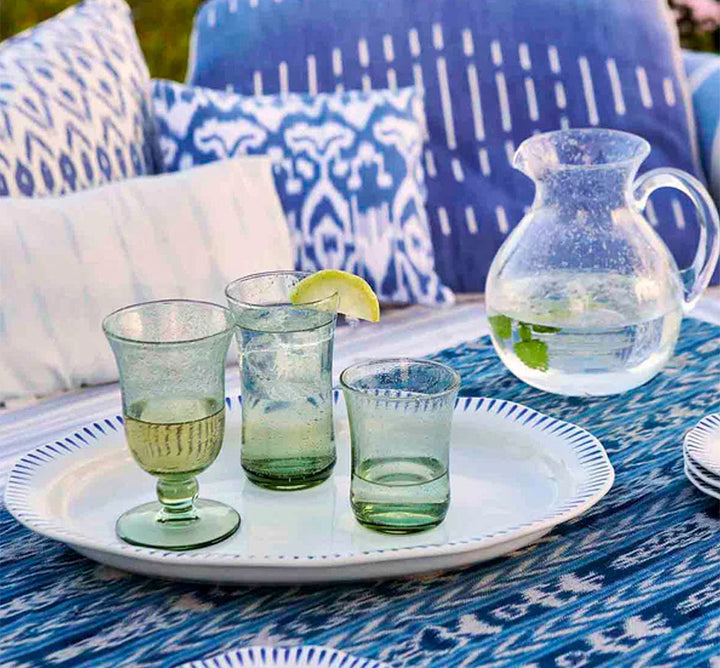 Provence Glass Goblet Basil