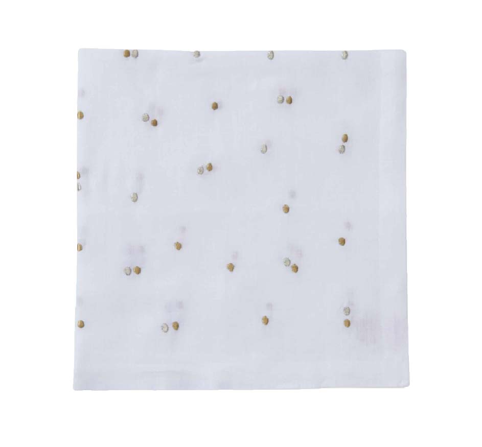 Scattered Dots Embroidered Napkin (Set of 4)