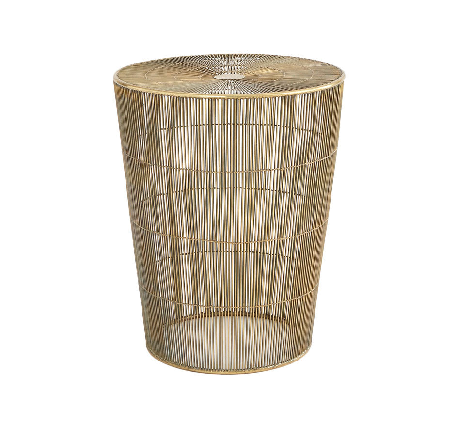 Radiance Side Table-Antique Brass