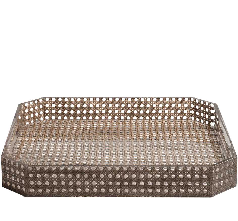 Reed Tray In Brown