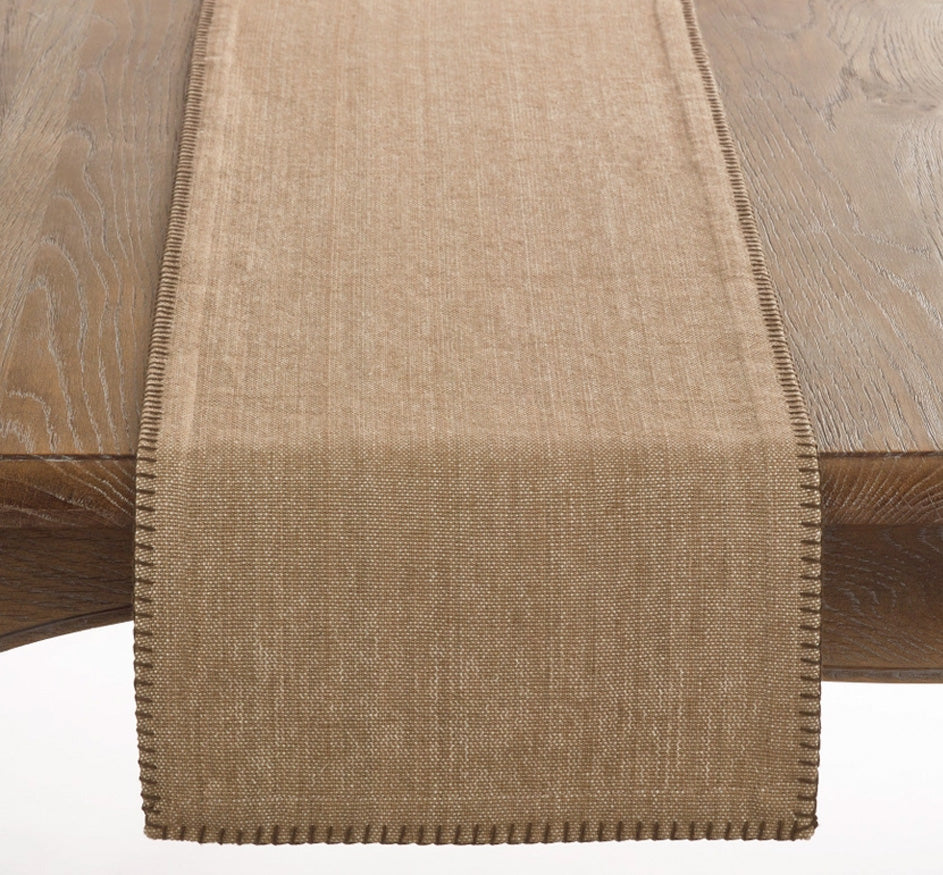 Whip Stitched Table Runner in Natural