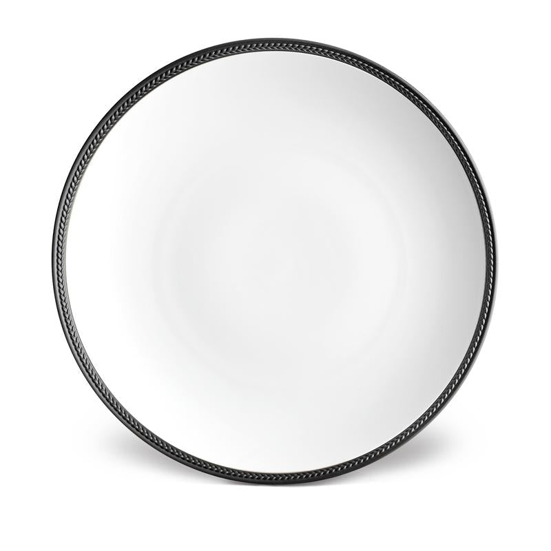 Soie Tressee Dinner Plate in Black