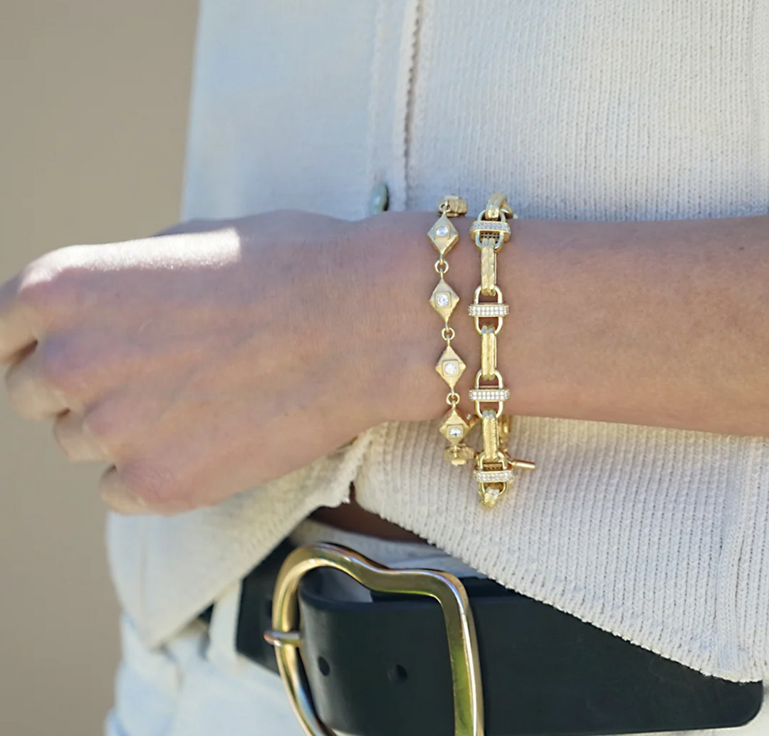 Gold Cayden Tennis Bracelet