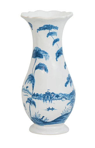 Country Estate Vase in Delft Blue 9"