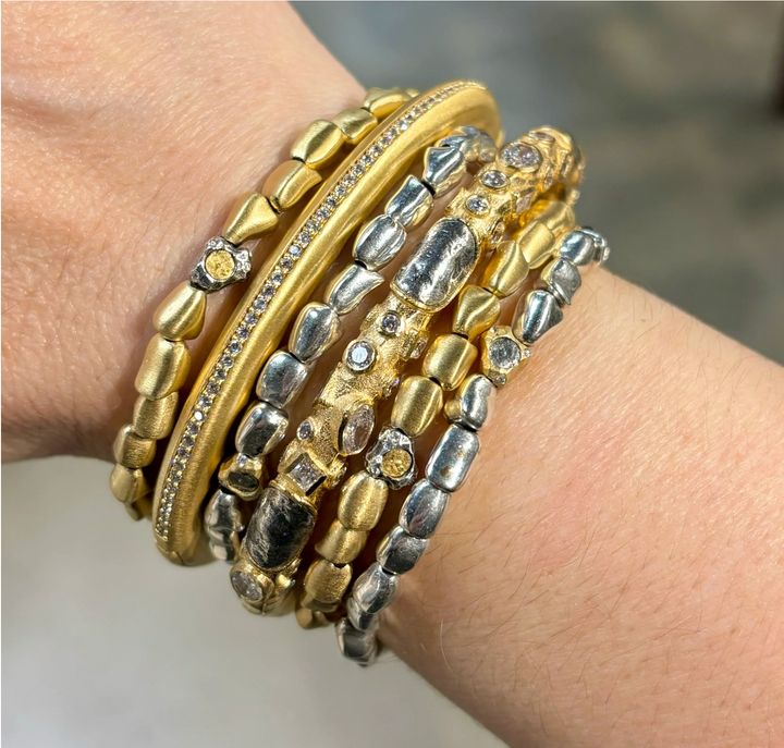 Gold Milos Mini Nugget Bracelet