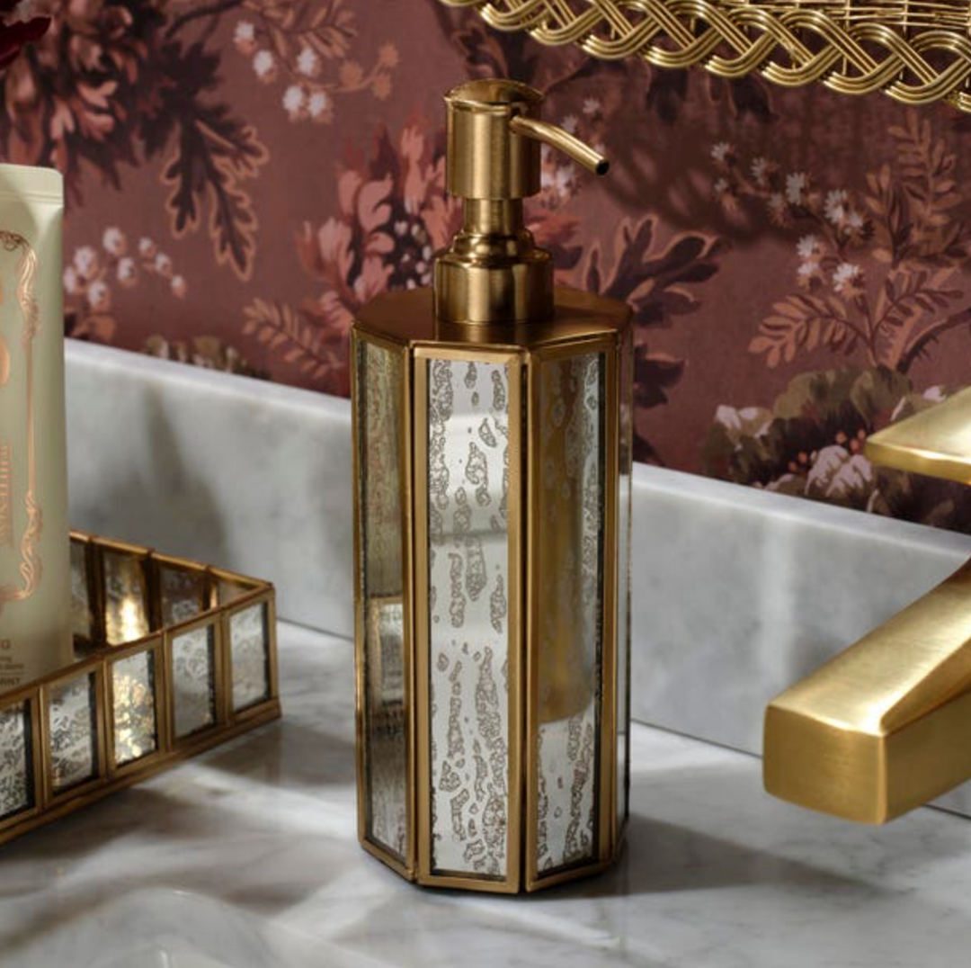 Grevena Soap Pump in Antique Gold
