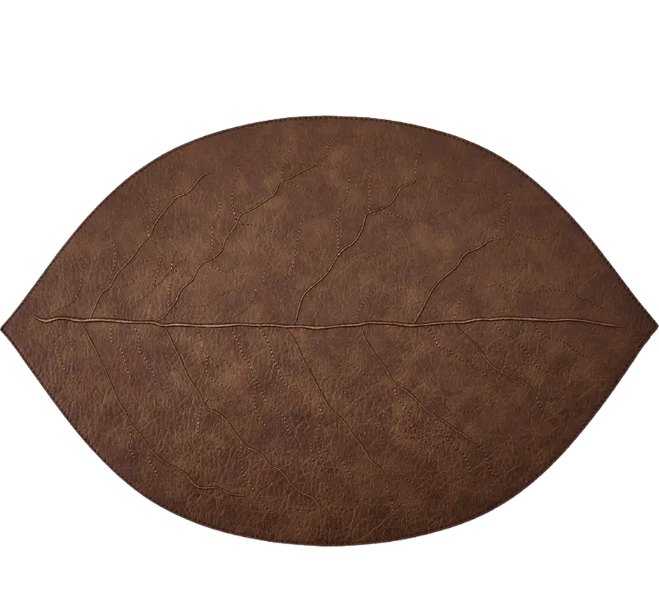 Sedona Embroidered Leaf Placemat (3 Colors)