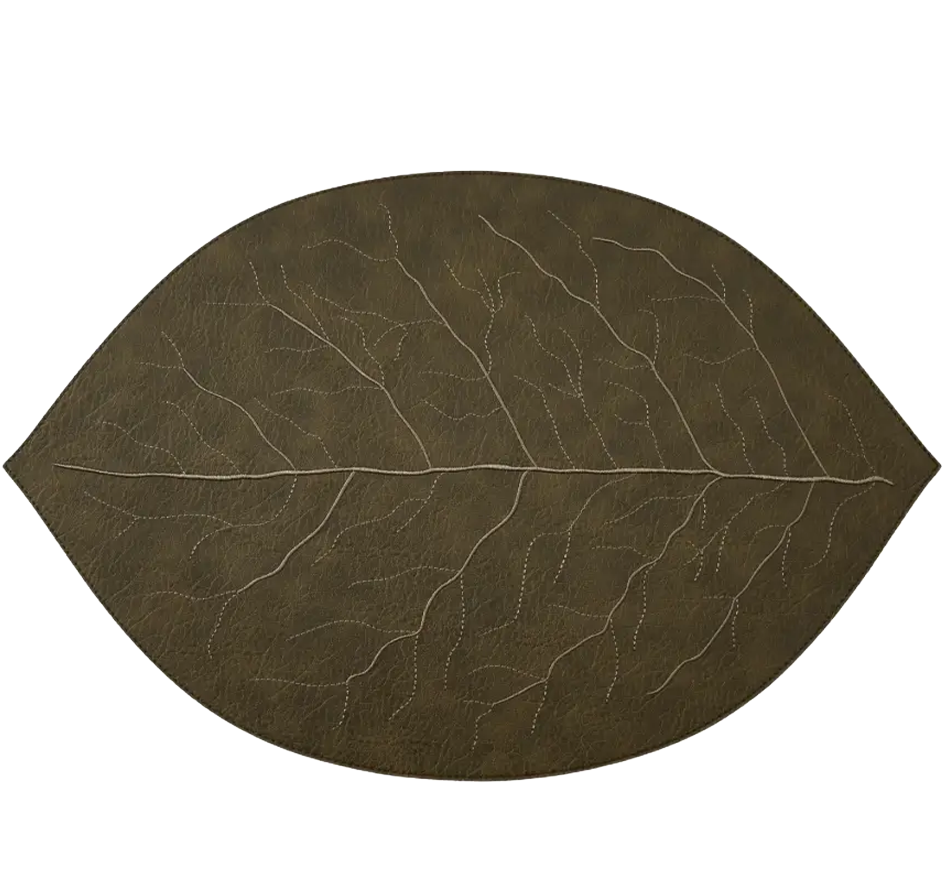 Sedona Embroidered Leaf Placemat (3 Colors)