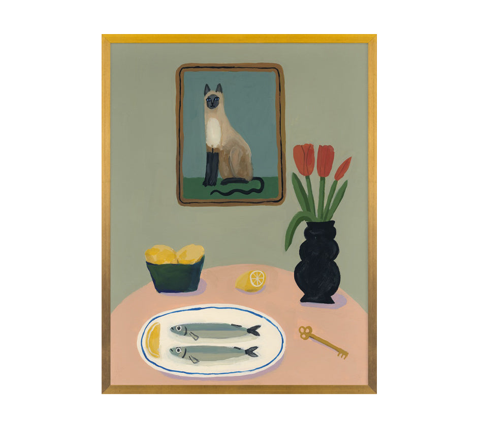 "Siamese Still Life" Print