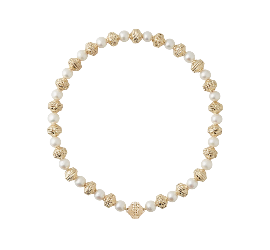 Signature Bead and Pearl Necklace