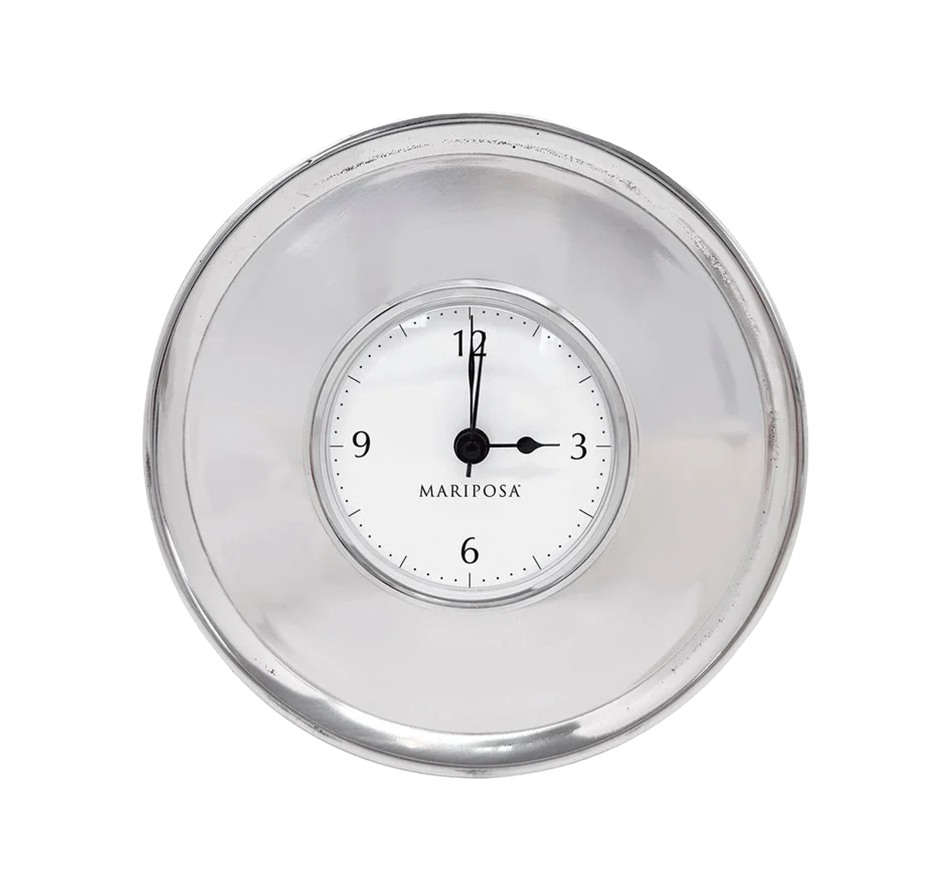 Signature Engraved Round Clock