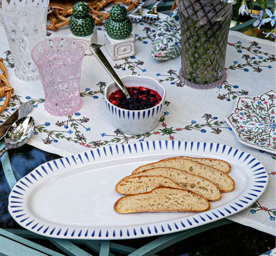 Sitio Stripe Ramekin in Delft Blue