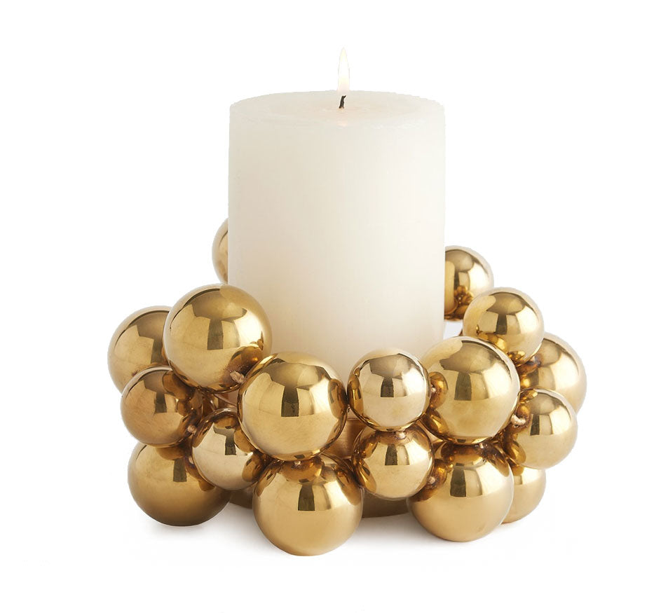 Sphere Candleholder-Brass