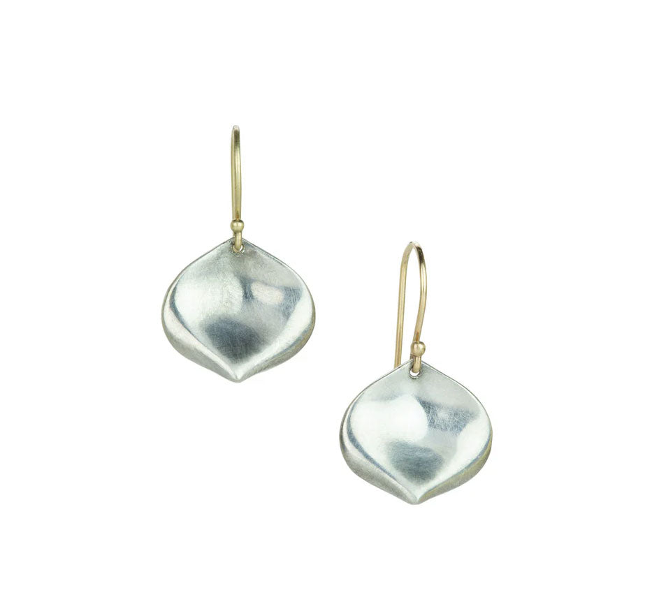 Sterling Silver Rose Petal Earrings