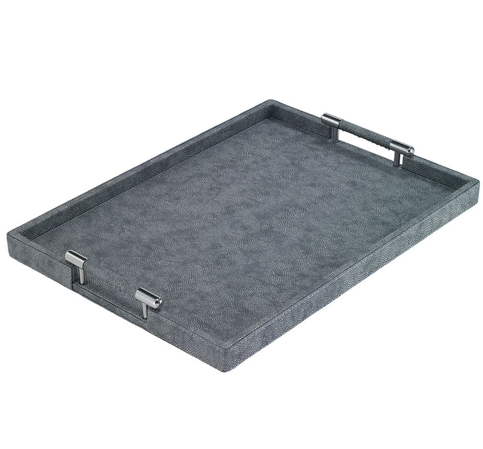 Stingray Rect Handle Tray Gray