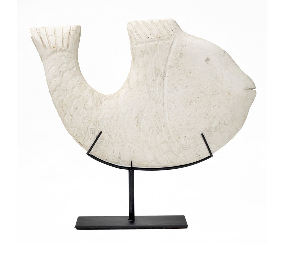 Stone Fish W/ Stand 11"
