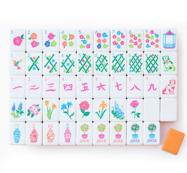 Sunset Mahjong Tile Set