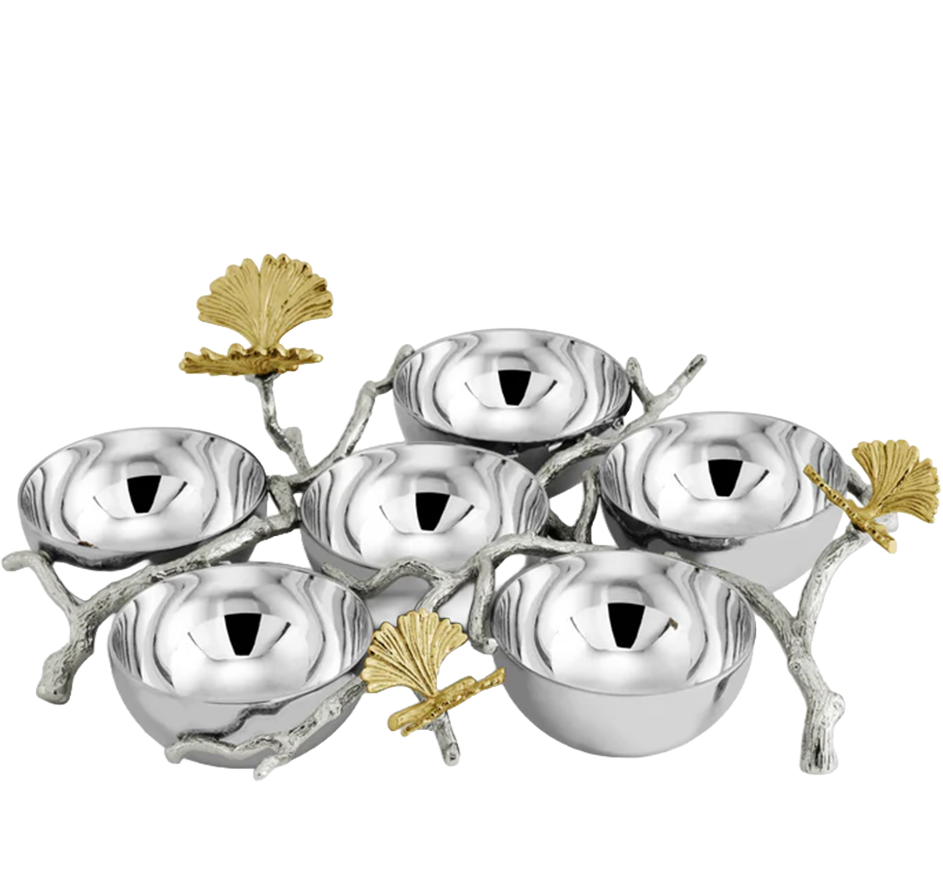 Butterfly Ginko Luxe Seder Plate