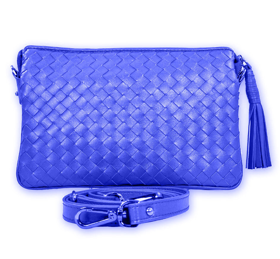 Sera Italian Leather Three Part Crossbody Purse