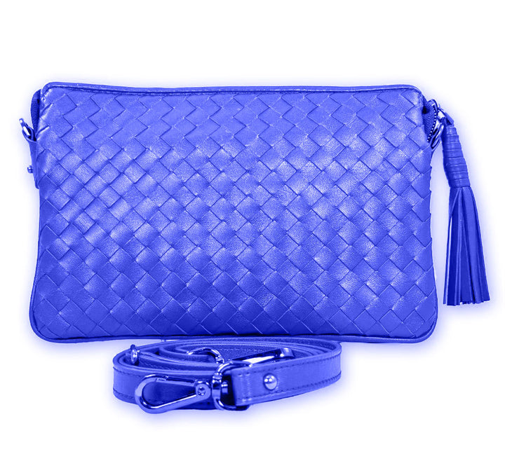 Sera Italian Leather Three Part Crossbody Purse