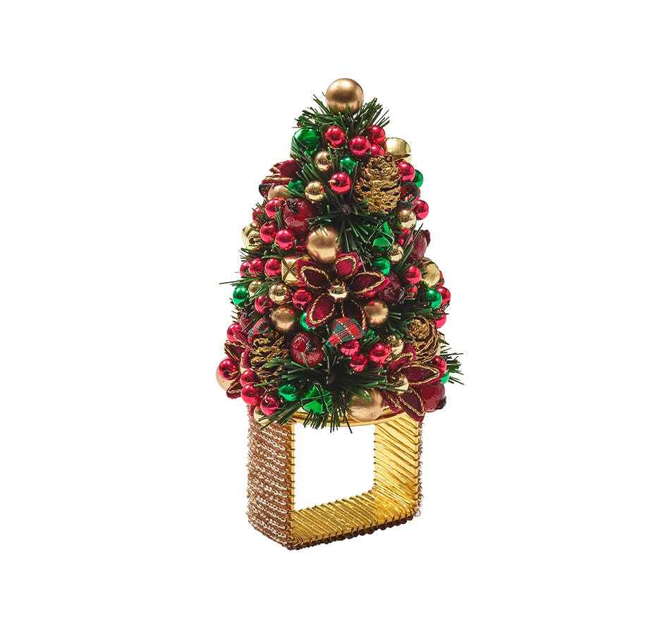 Tinsel Tree Napkin Ring