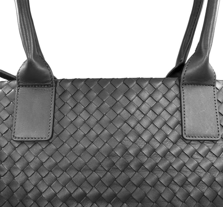 Sera Italian Leather Trolley Tote Bag