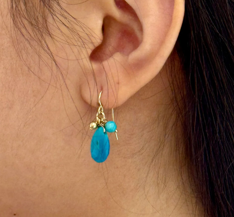 Turquoise Jingle Earrings