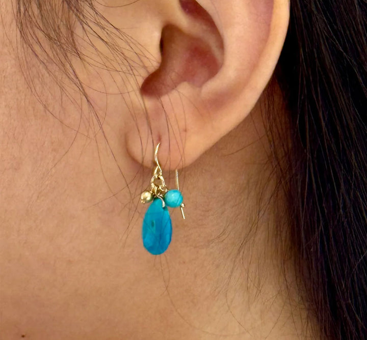 Turquoise Jingle Earrings