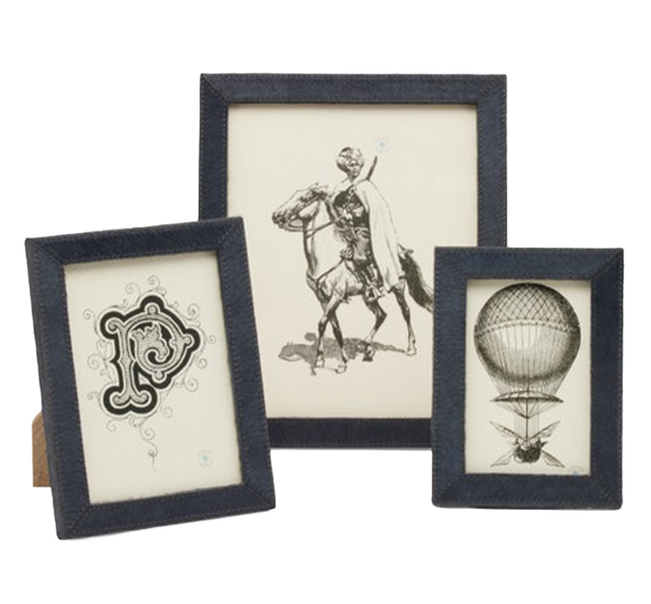 Verwood Hair-on-Hide Frame in Midnight (2 Sizes Available)