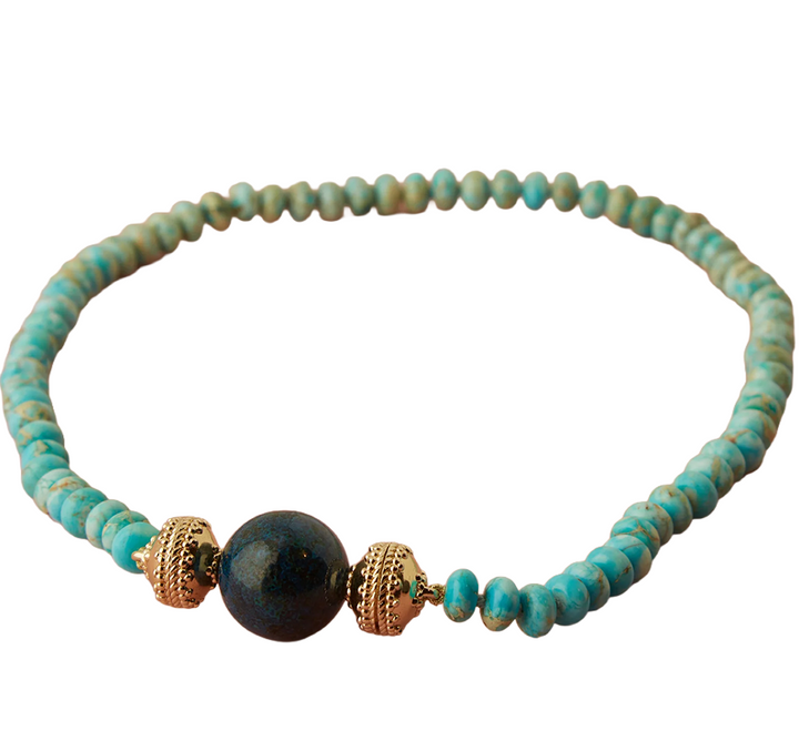Victoire Dark Chrysocolla Centerpiece