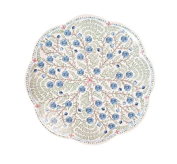 Villa Seville Scalloped Dessert/Salad Plate - Chambray