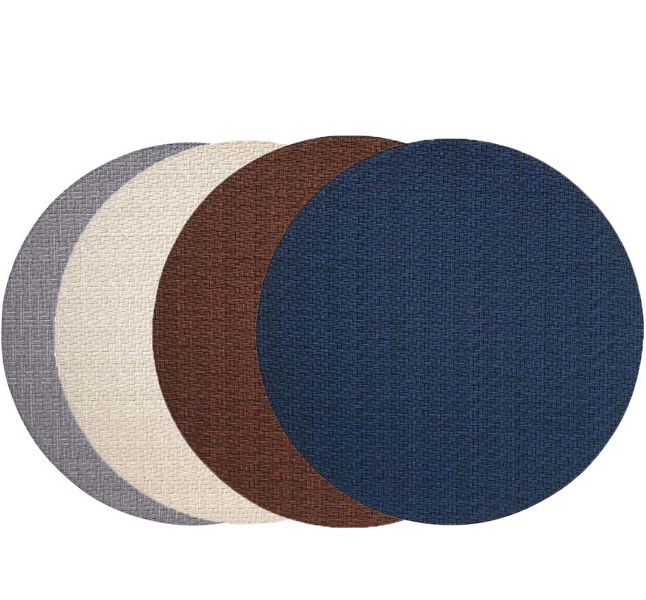 Wicker Round Placemats (Sets of 4, Available in 5 Colors)