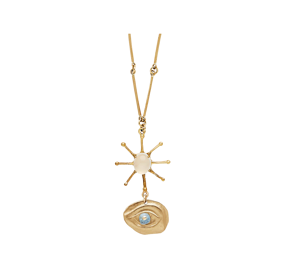 Wisdom Bronze Pendant Necklace