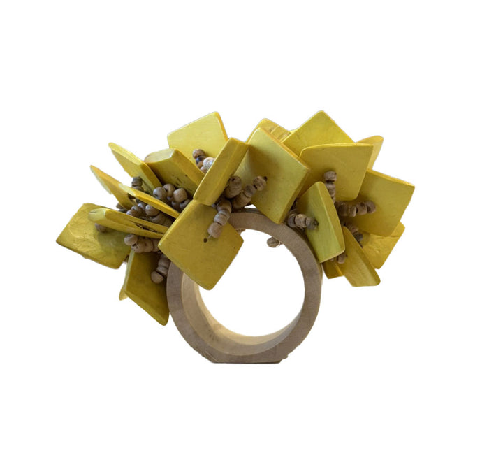 Wood Tassel Napkin Ring