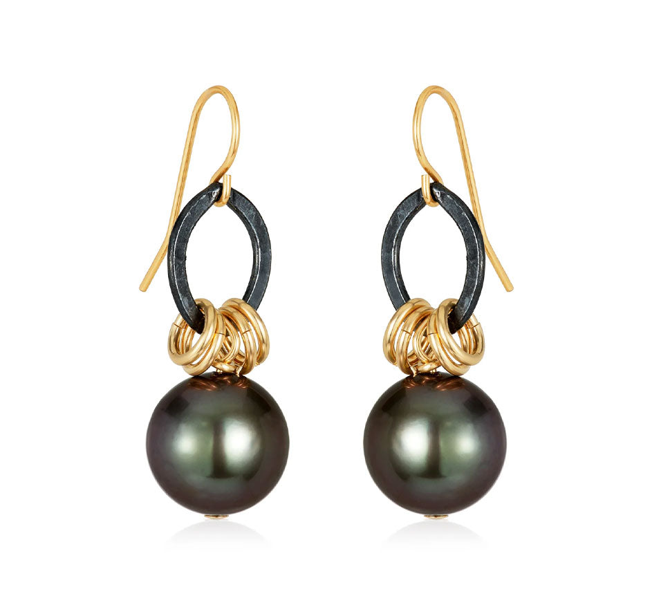 Xian Earrings With South Sea Pearls