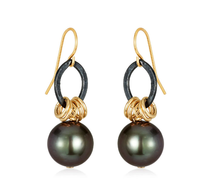 Xian Earrings With South Sea Pearls