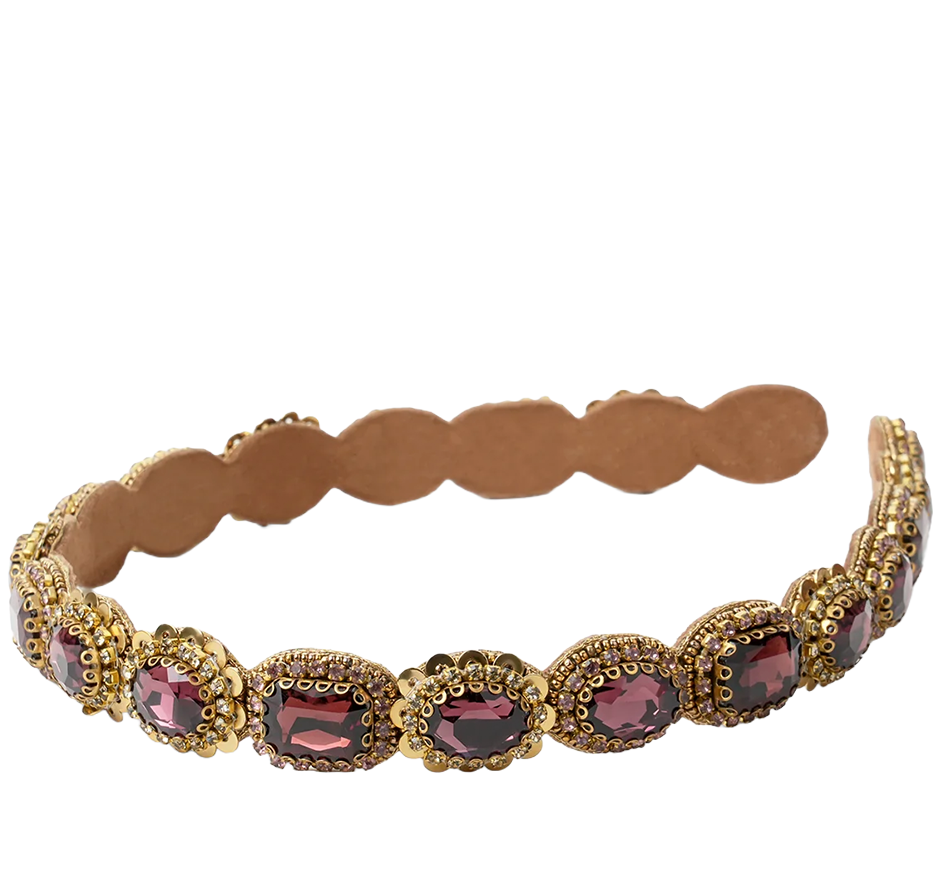 Zekia Headband in Burgundy