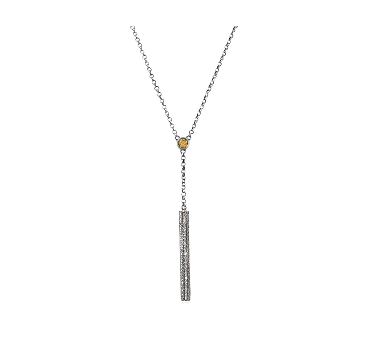 Vintage Silver Colette Lariat Necklace