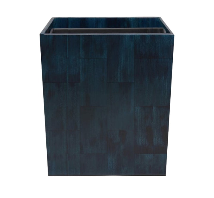Arles Rectangle Waste Basket in Navy
