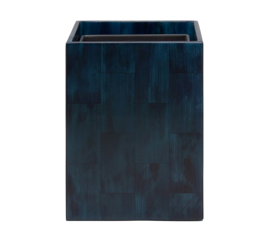 Arles Square Wastebasket in Navy