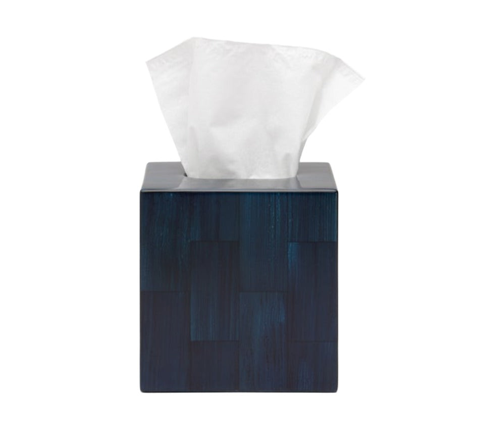 Arles Tissue Box in Navy