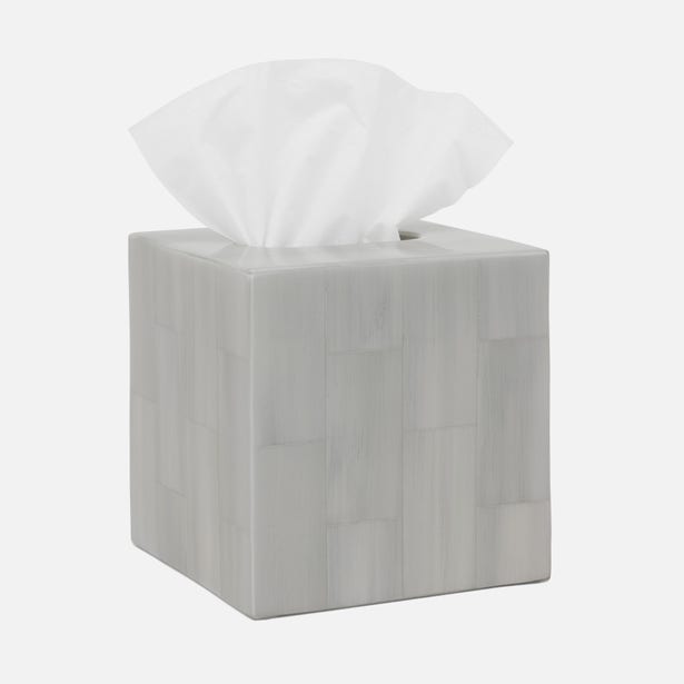 Arles Tissue Box in Light Gray