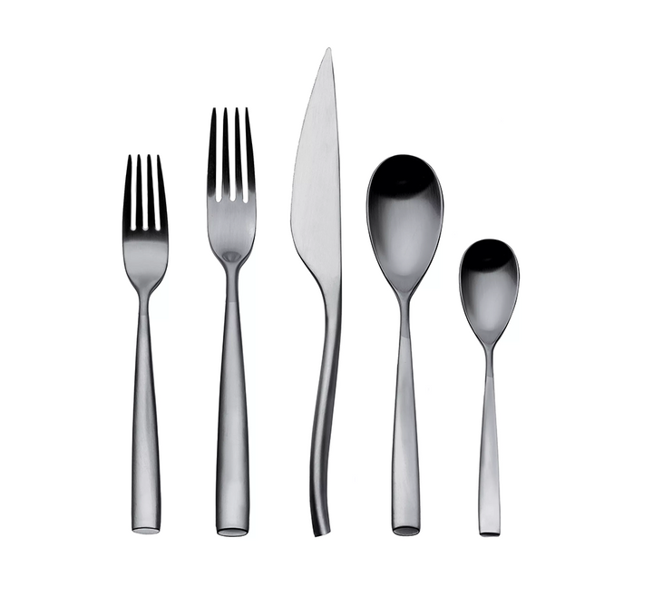 Arte 5 Piece Flatware In Stainless Steel