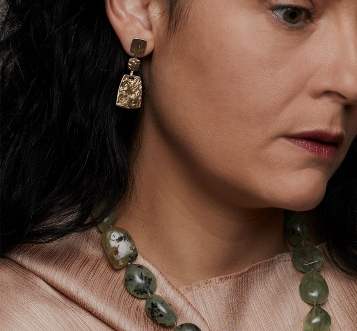Artifact Doorknocker Bronze Earrings