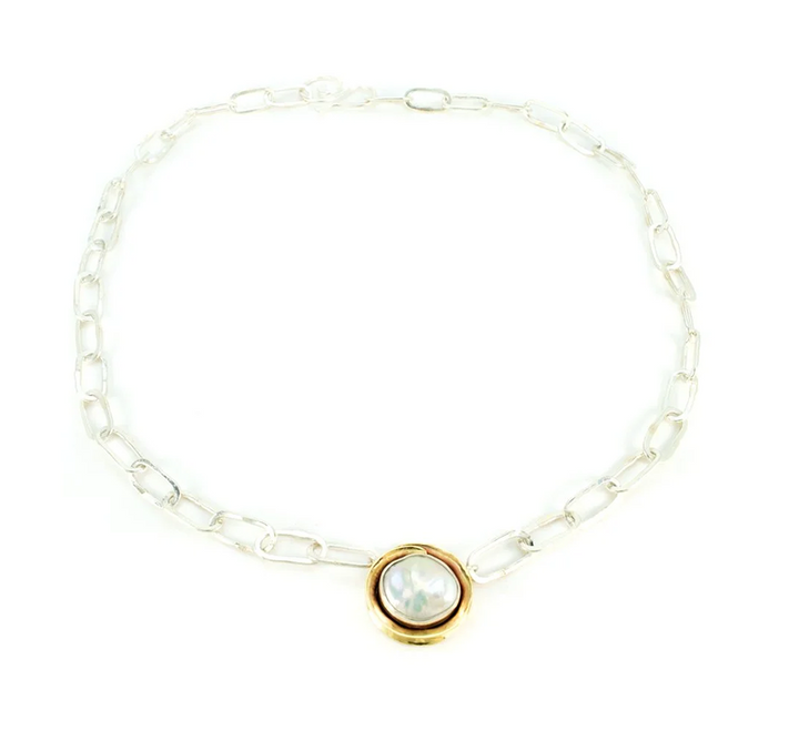 Pearl Atmark Pendant Necklace
