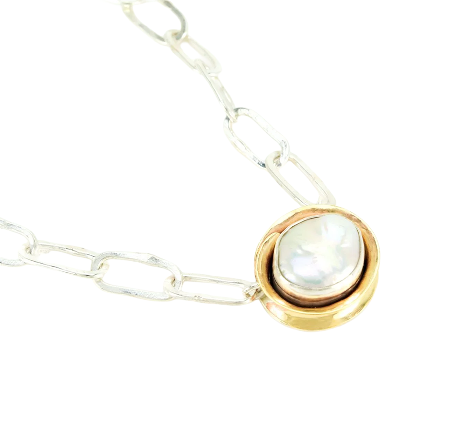 Pearl Atmark Pendant Necklace