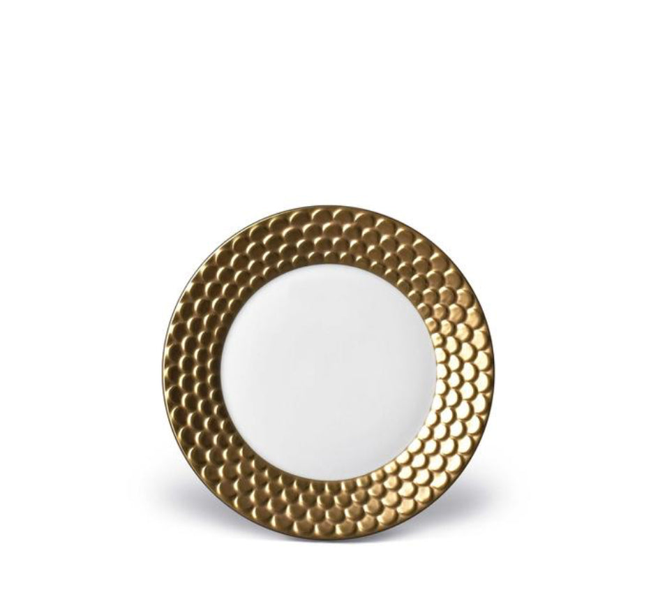 Aegean Bread Plate in Gold