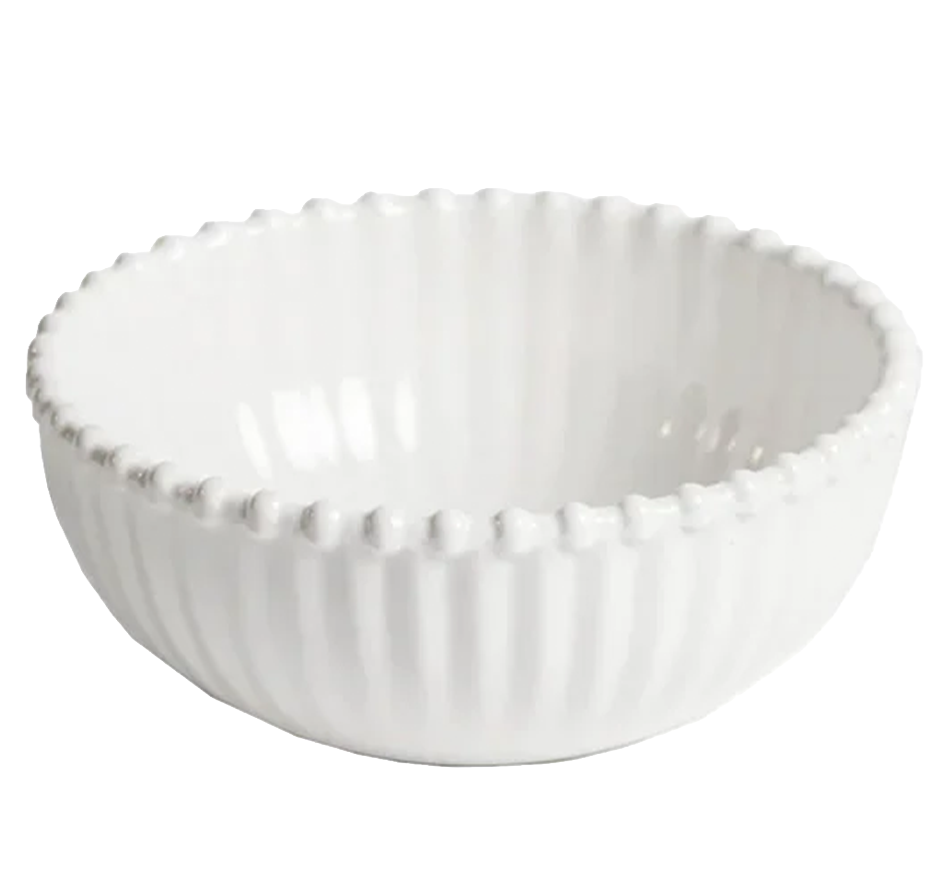 Beaded Pearl 6" Salad Bowls